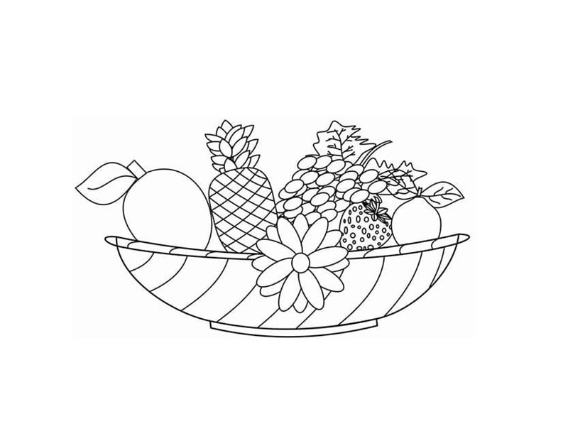 tô màu mâm ngũ quả 30