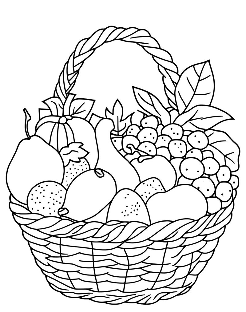 tô màu mâm ngũ quả 7