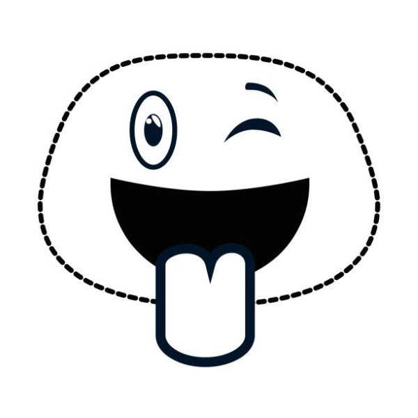 crazy face emogi character vector illustration design