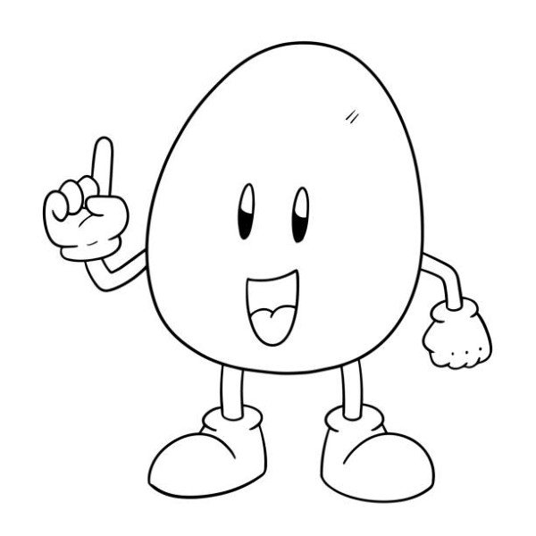 vector of egg cartoon