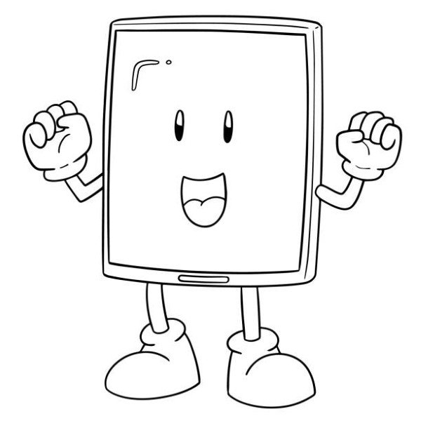 vector of smartphone cartoon