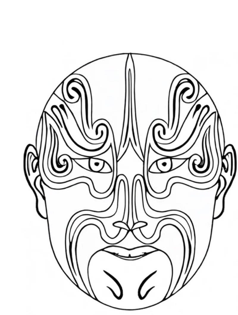 tô màu mặt nạ 28