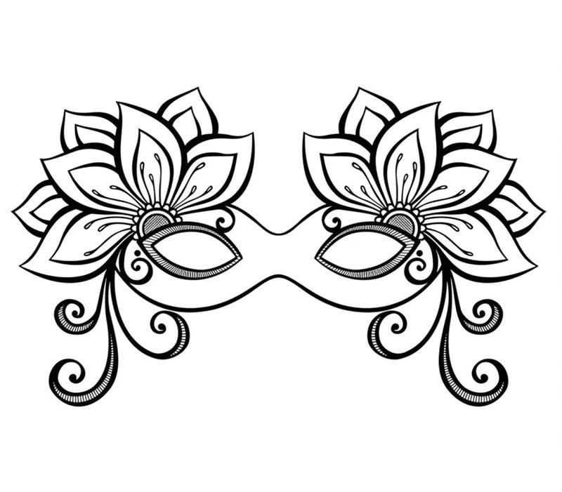 tô màu mặt nạ 32