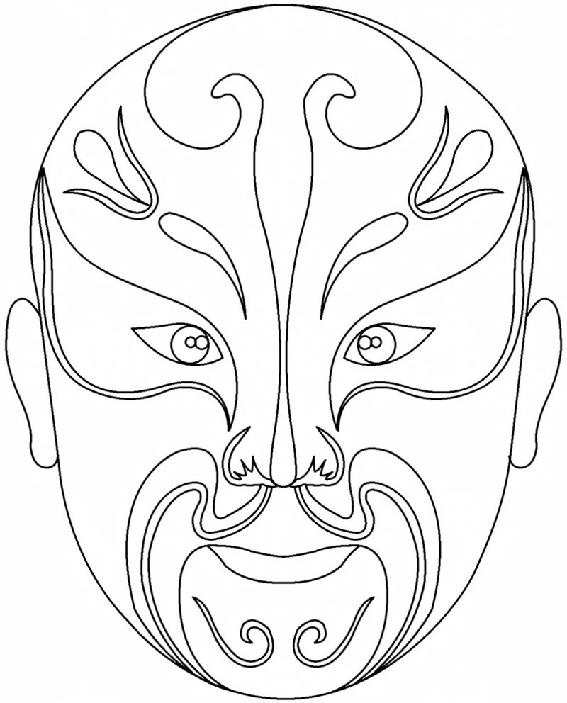 tô màu mặt nạ 38