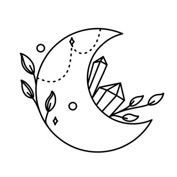 tô màu mặt trăng 10