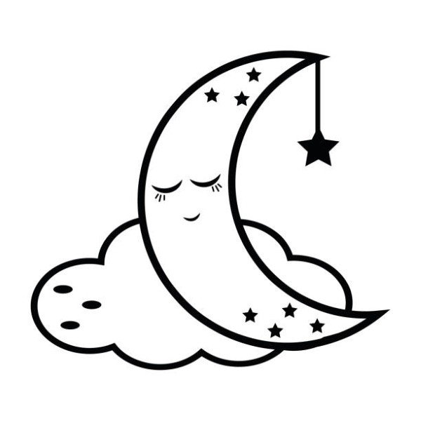 tô màu mặt trăng 21