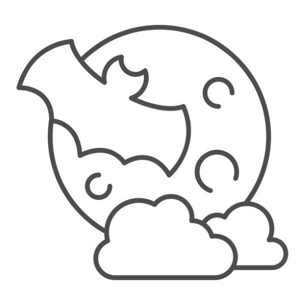 tô màu mặt trăng 6