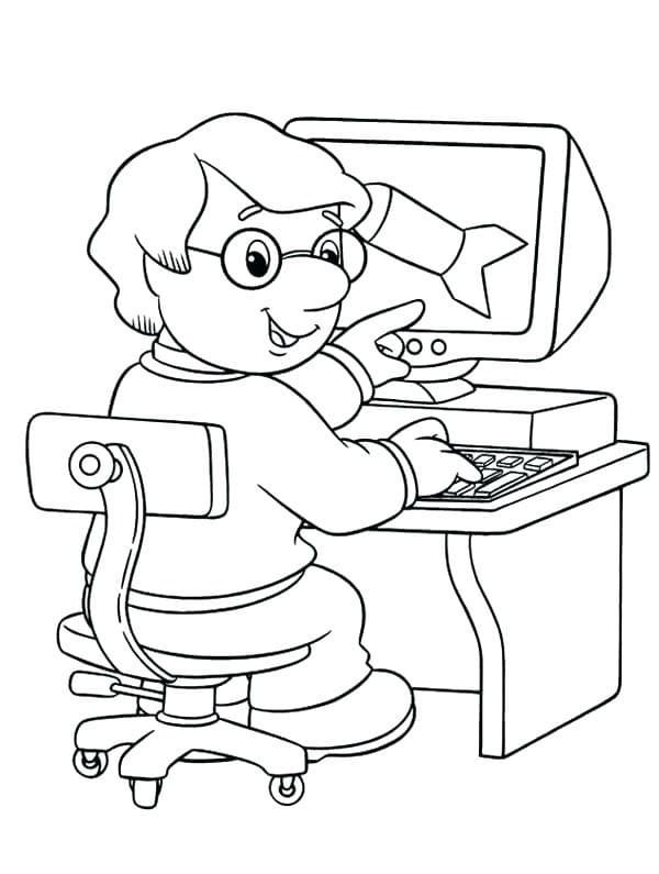 tô màu máy tính 10