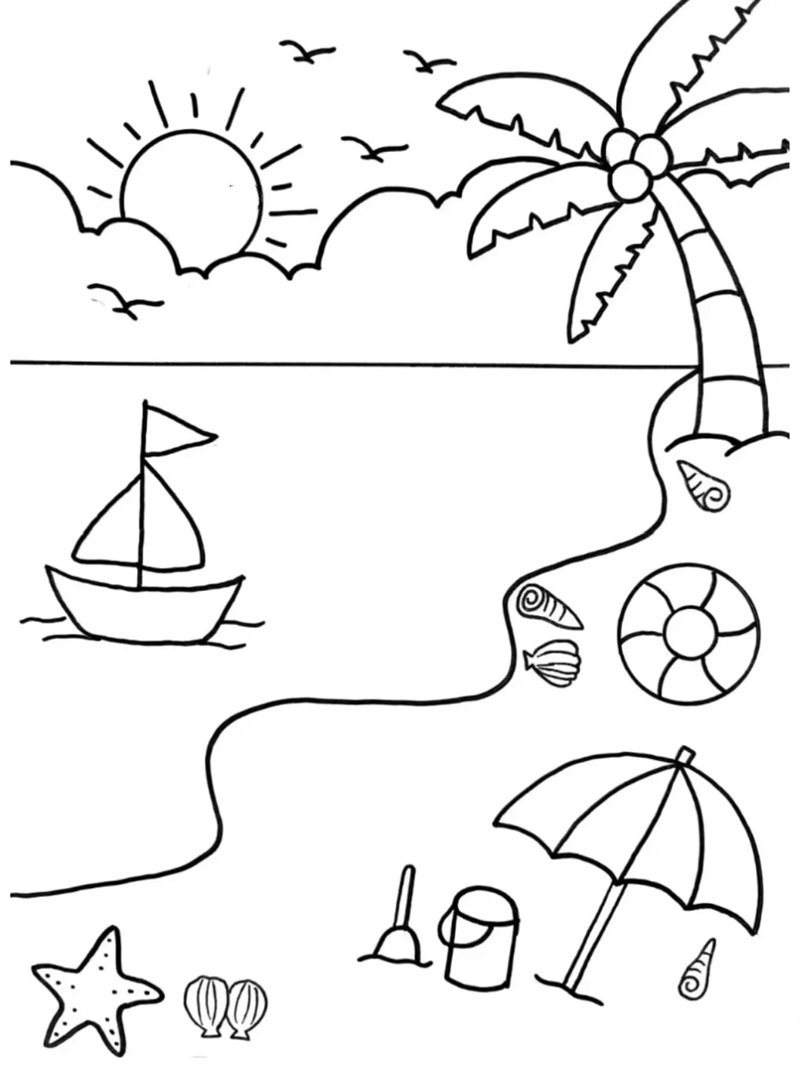 tô màu mùa hè 27