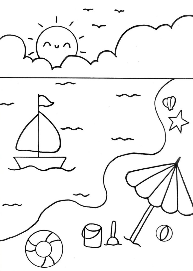 tô màu mùa hè 28