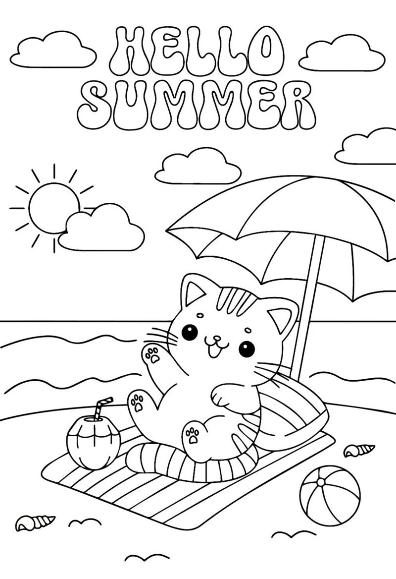 tô màu mùa hè 32