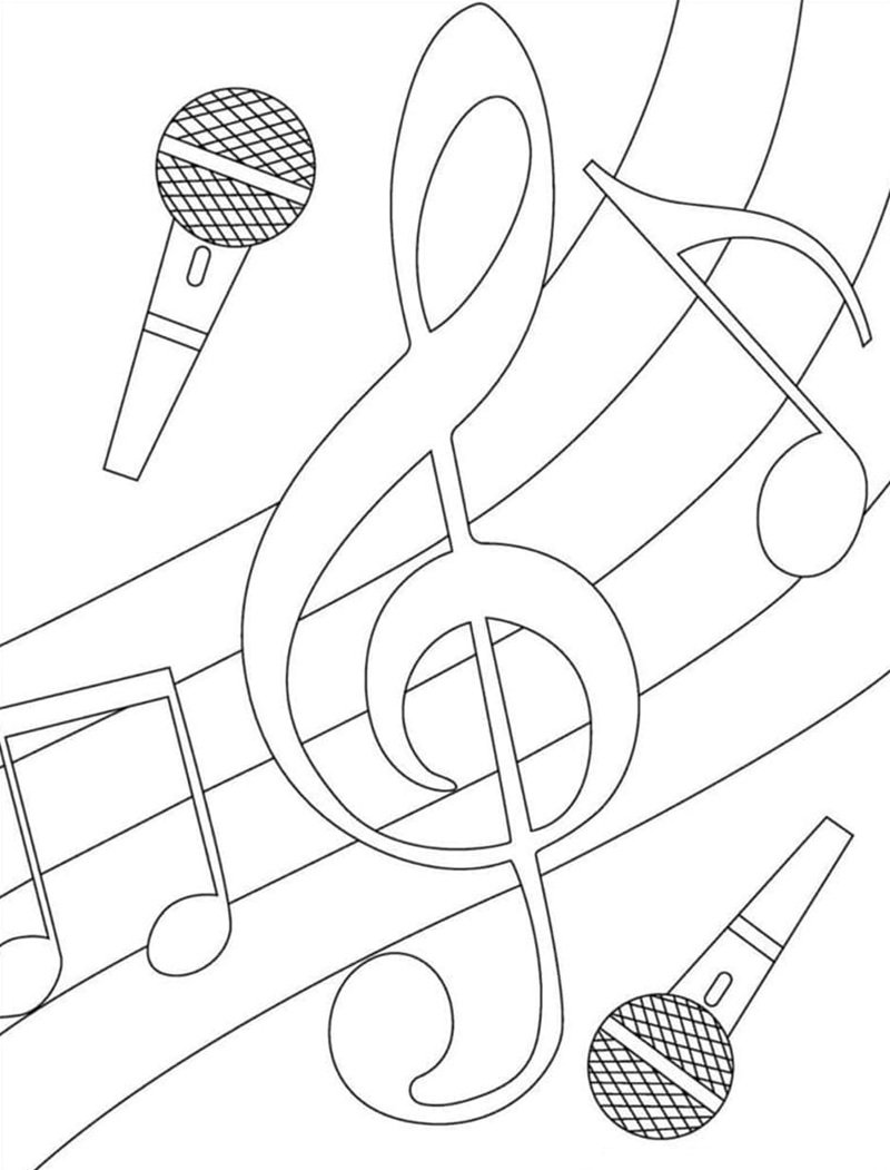 tô màu nốt nhạc 12