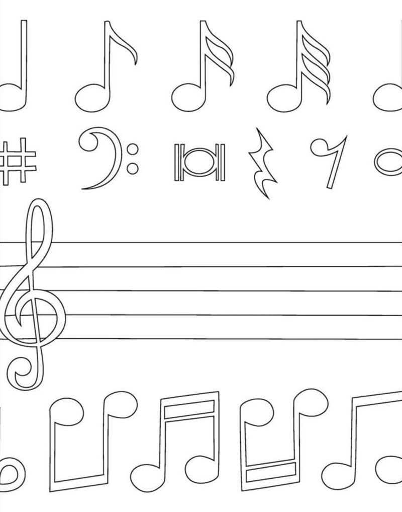 tô màu nốt nhạc 21