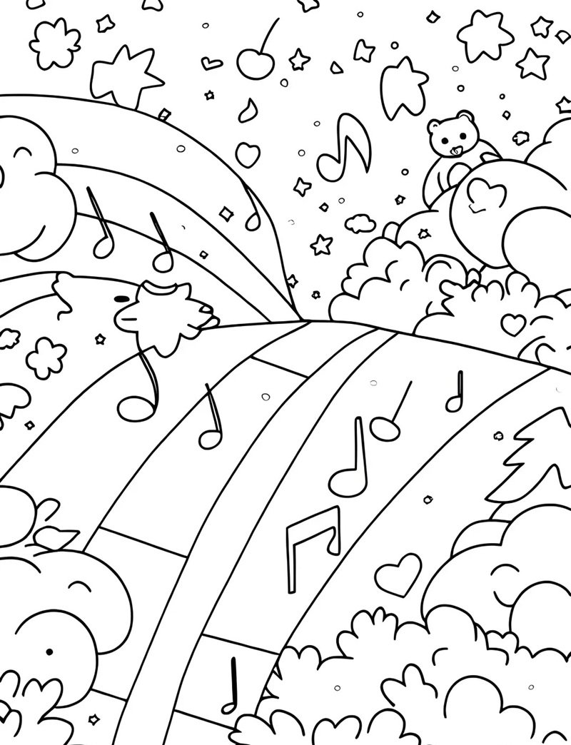 tô màu nốt nhạc 40