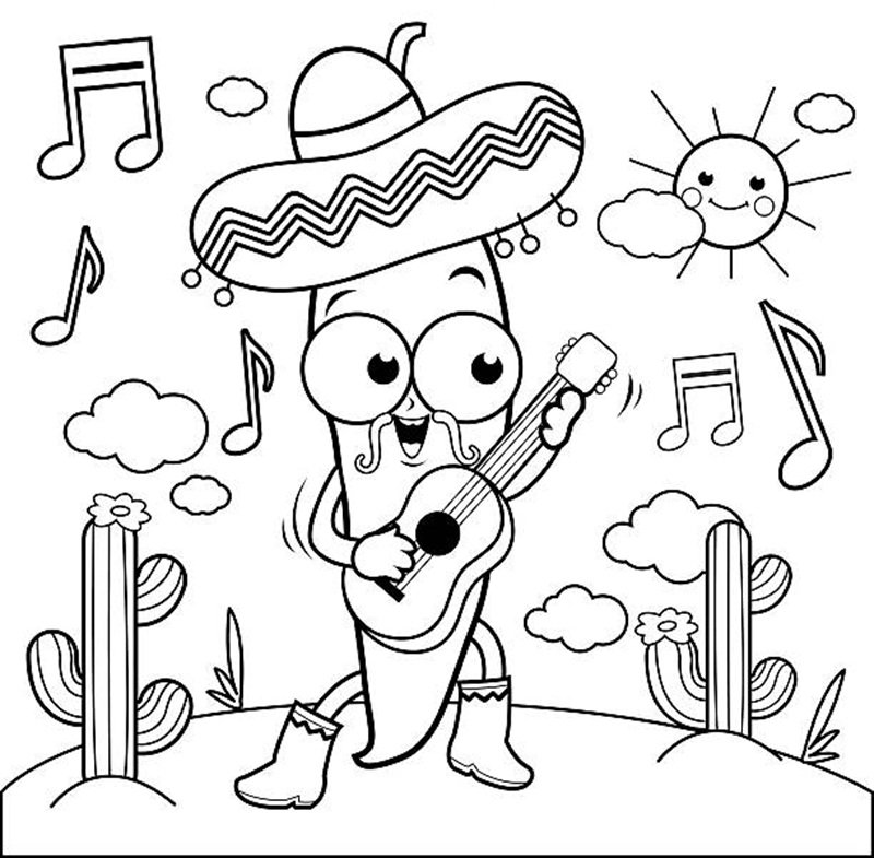 tô màu nốt nhạc 8