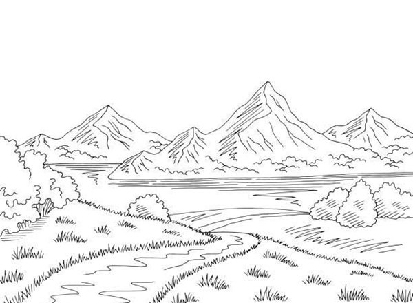tô màu núi 14