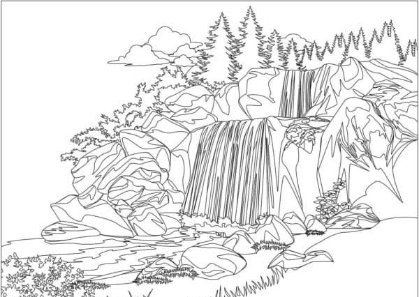 tô màu núi 3