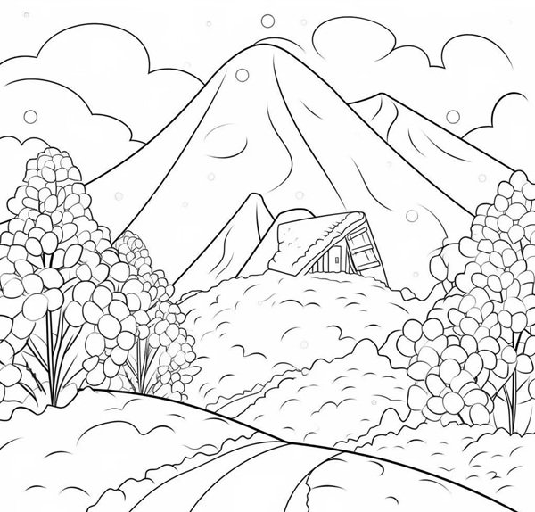 tô màu núi 36