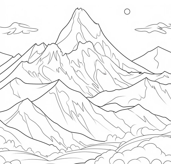 tô màu núi 37