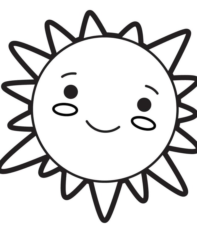 tô màu ông mặt trời 10