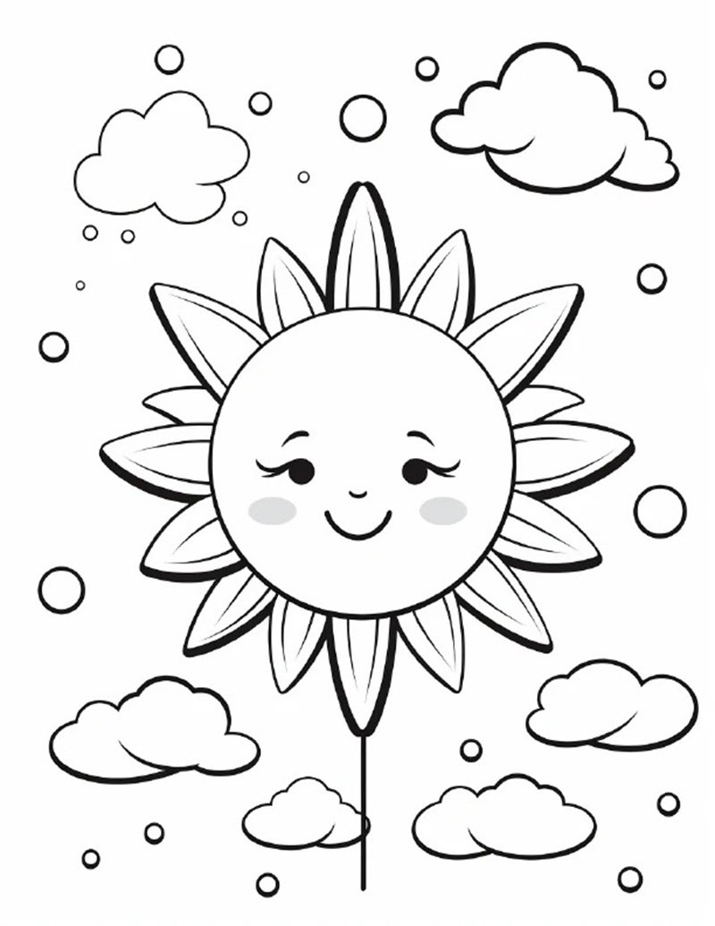 tô màu ông mặt trời 29