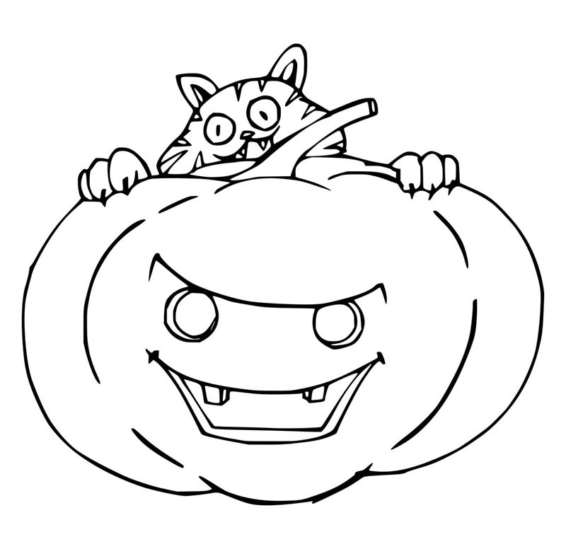 tô màu quả bí ngô 11