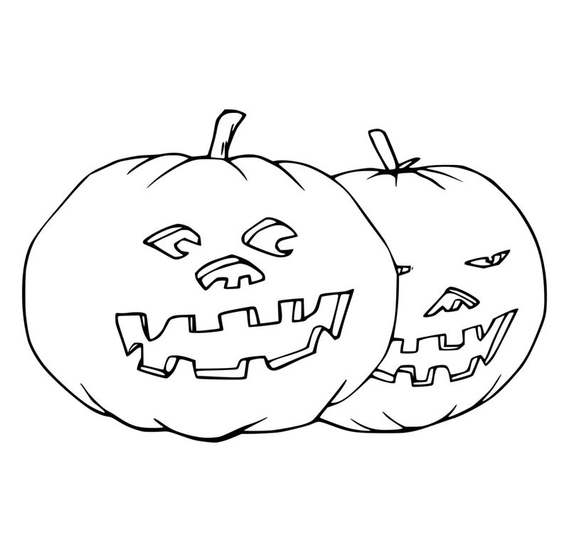 tô màu quả bí ngô 12