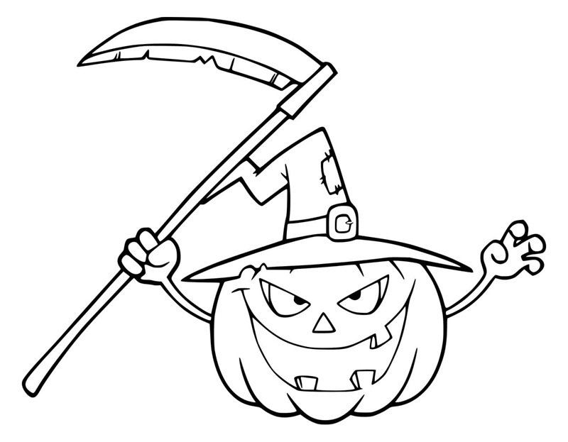 tô màu quả bí ngô 23