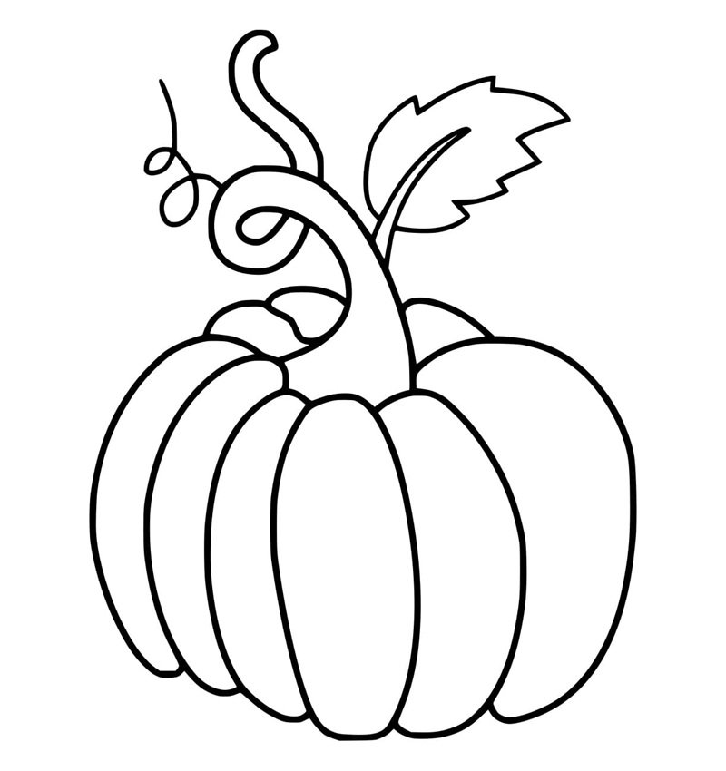 tô màu quả bí ngô 25