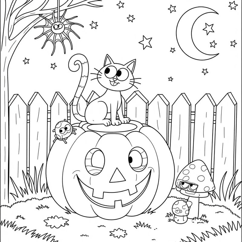 tô màu quả bí ngô 31