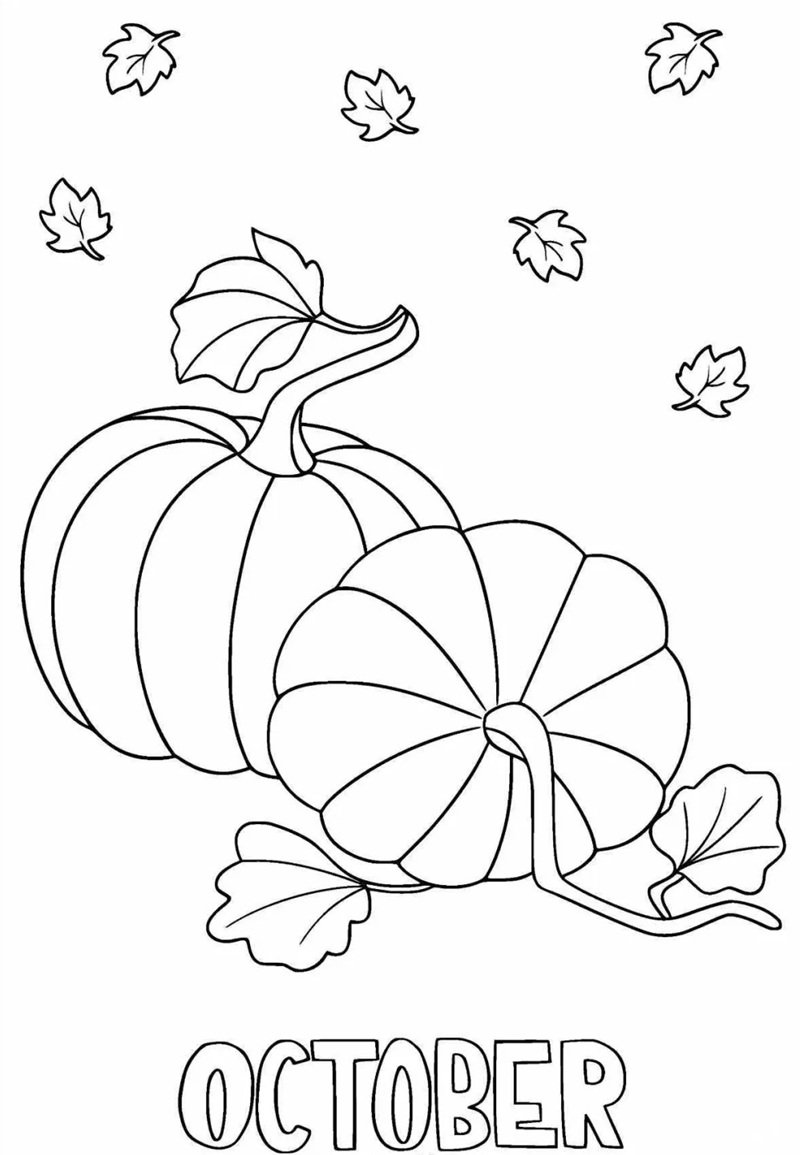 tô màu quả bí ngô 40