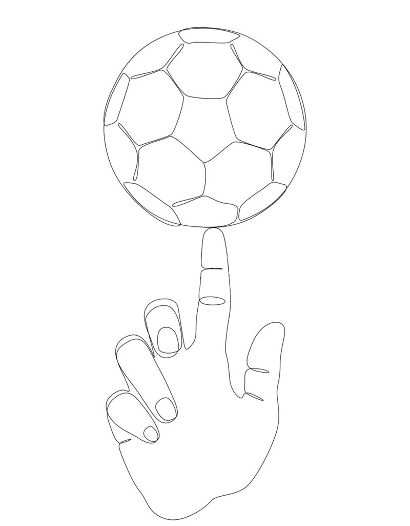 tô màu quả bóng 1