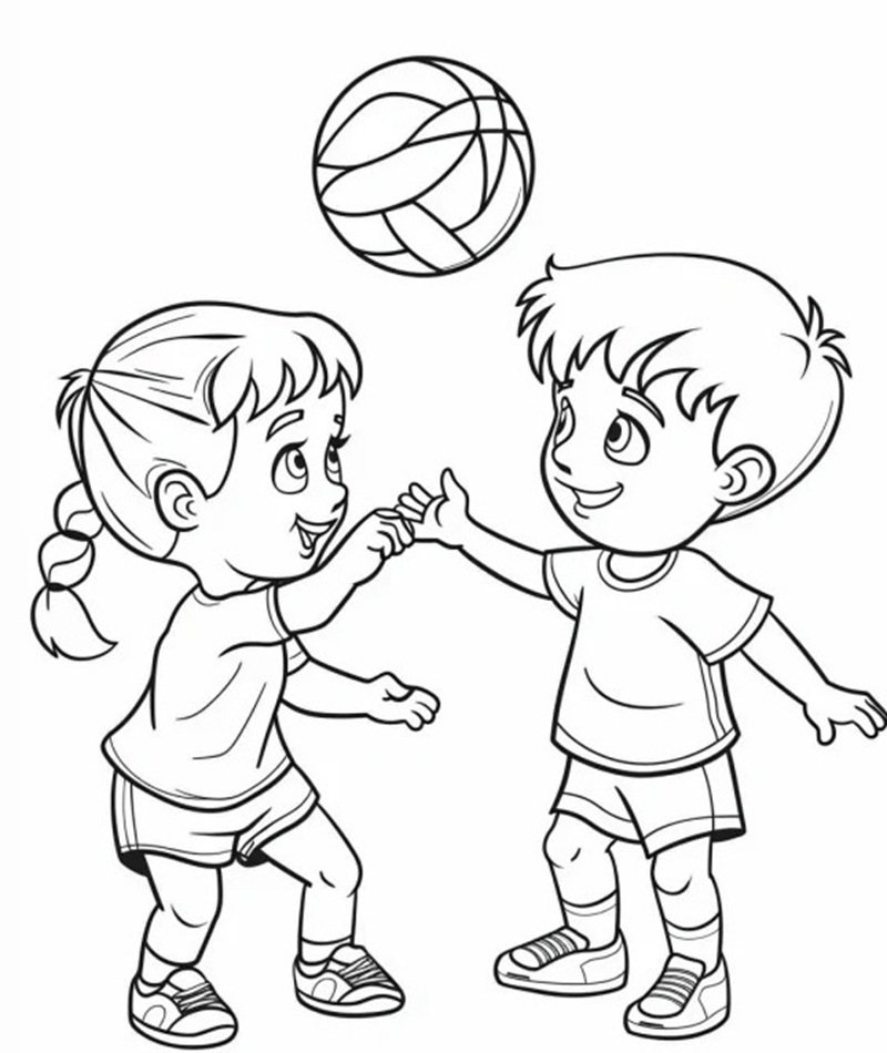 tô màu quả bóng 34