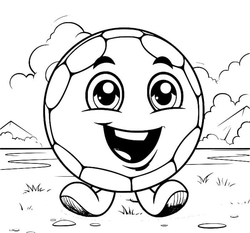 tô màu quả bóng 8