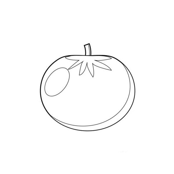 Vector illustration. Game for children. Vegetable. Coloring page tomato