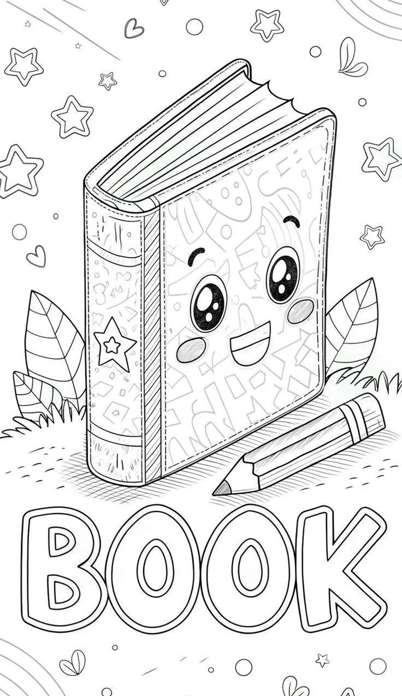 tô màu quyển sách 41