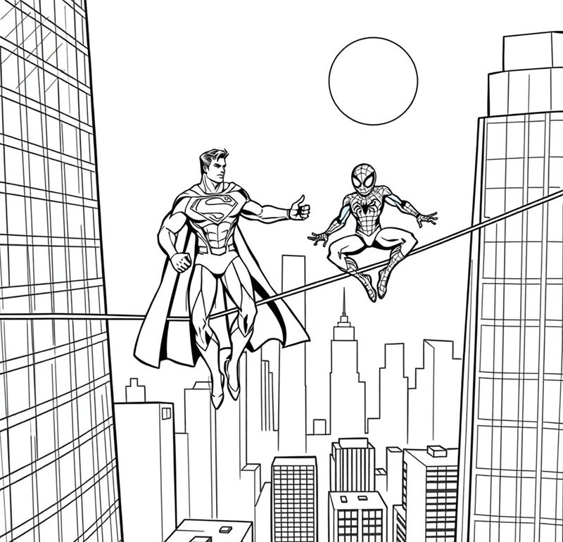 tô màu siêu anh hùng 40