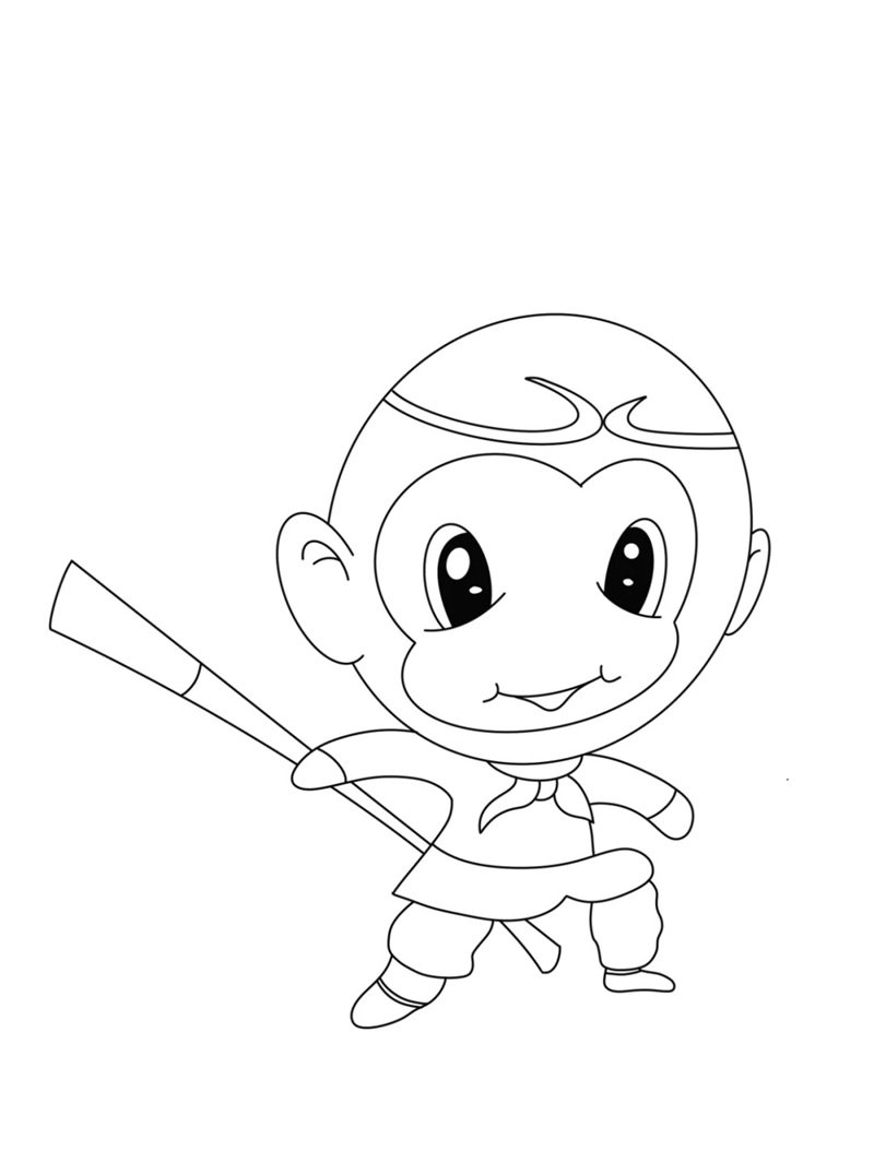 tô màu tôn ngộ không 16