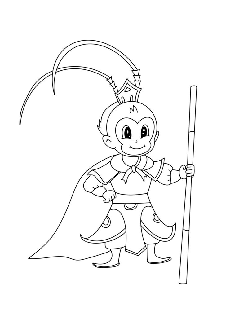 tô màu tôn ngộ không 17