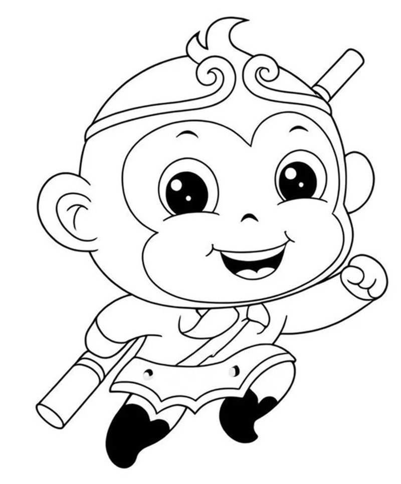 tô màu tôn ngộ không 19