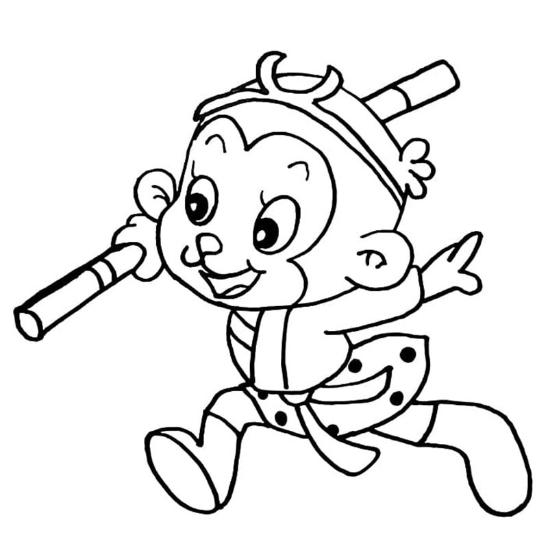 tô màu tôn ngộ không 2