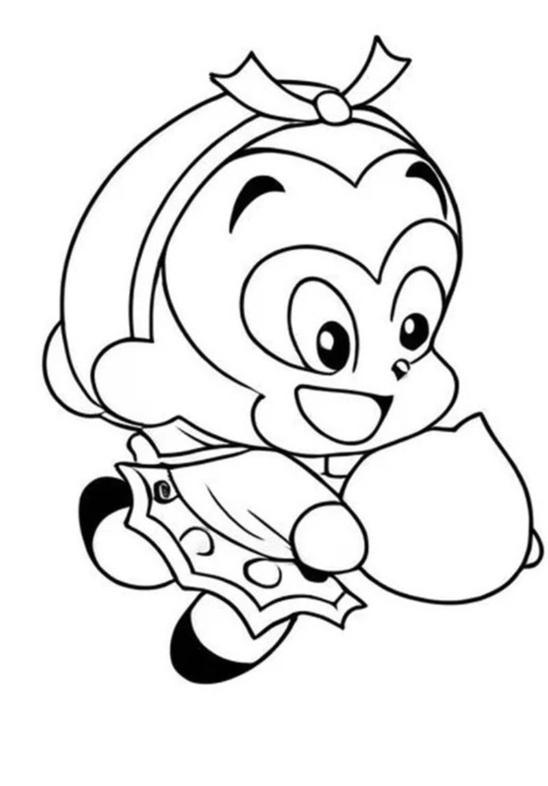 tô màu tôn ngộ không 22