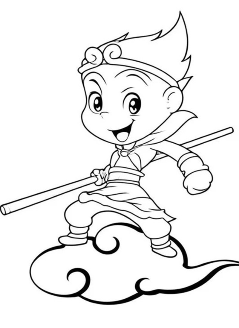 tô màu tôn ngộ không 26