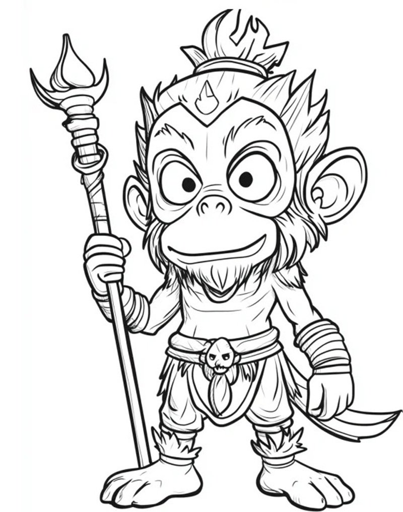 tô màu tôn ngộ không 29