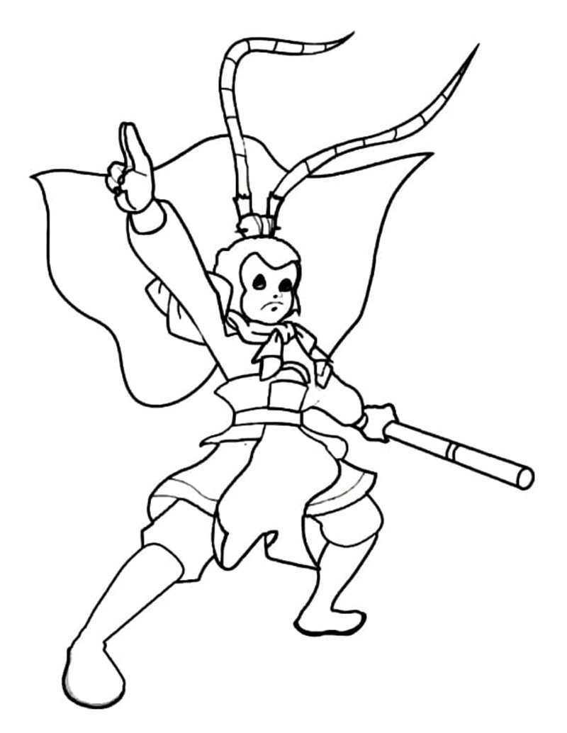 tô màu tôn ngộ không 3