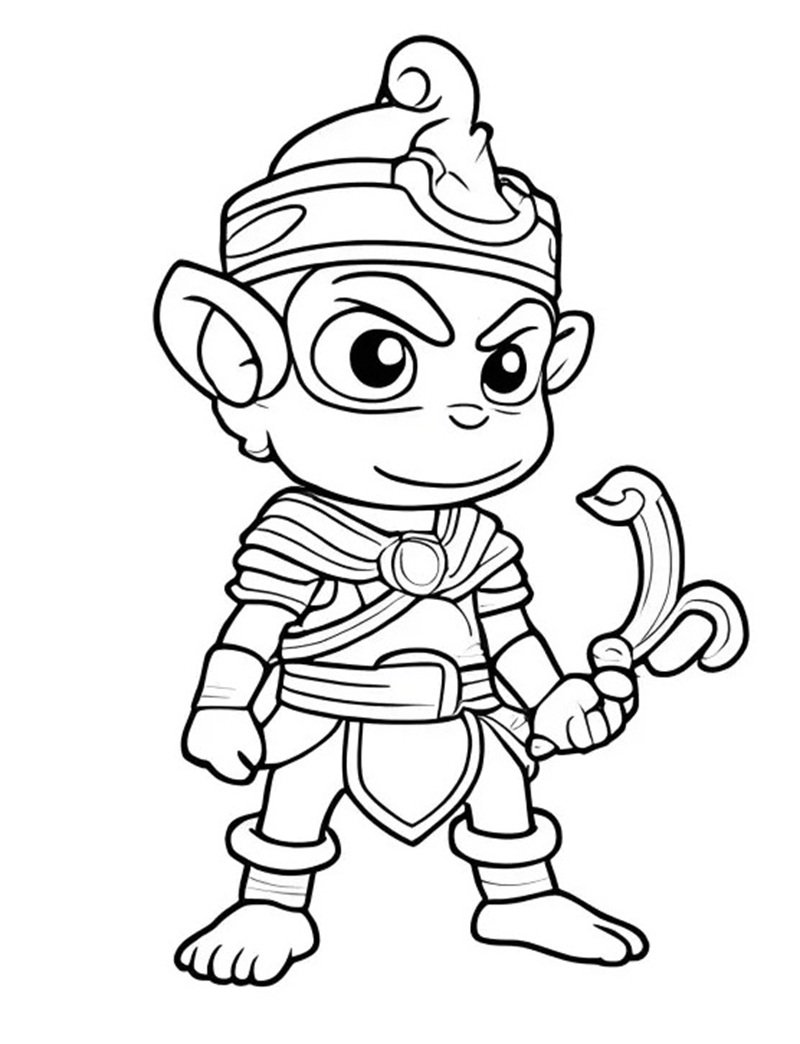 tô màu tôn ngộ không 32