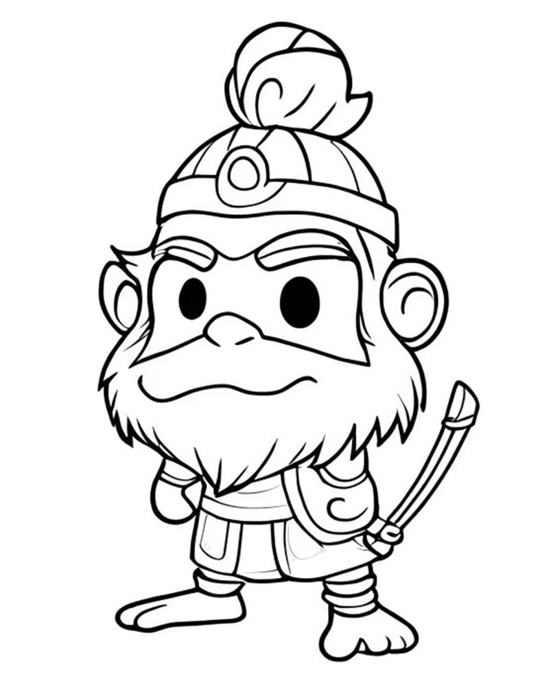 tô màu tôn ngộ không 34