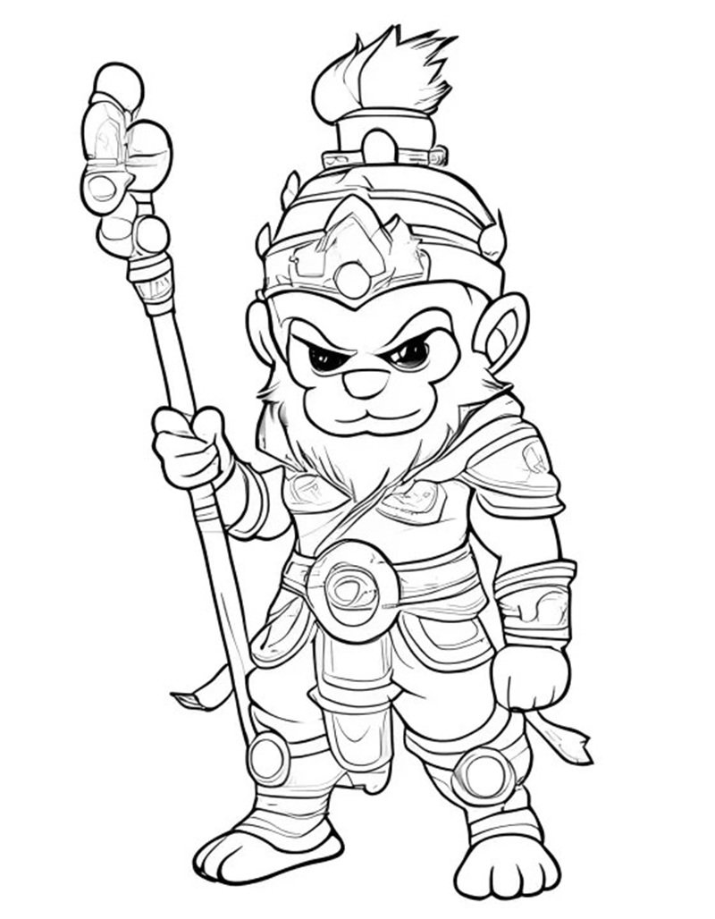 tô màu tôn ngộ không 35