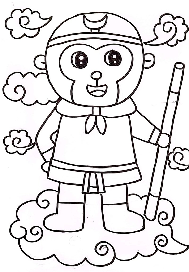 tô màu tôn ngộ không 5