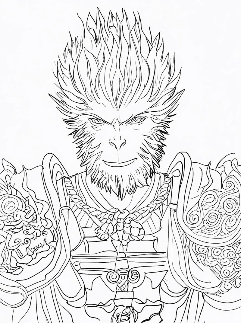 tô màu tôn ngộ không 7